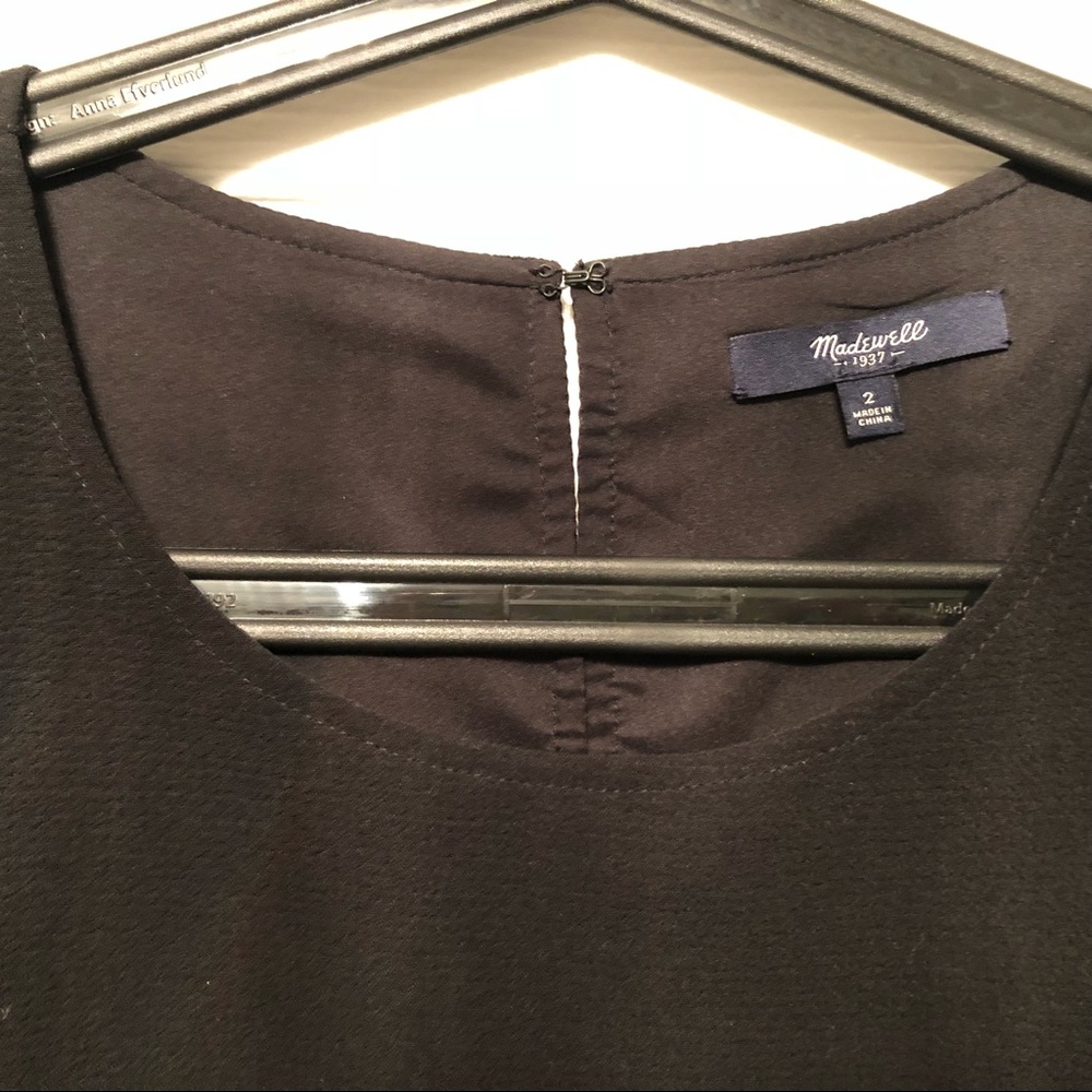 Madewell black shift dress